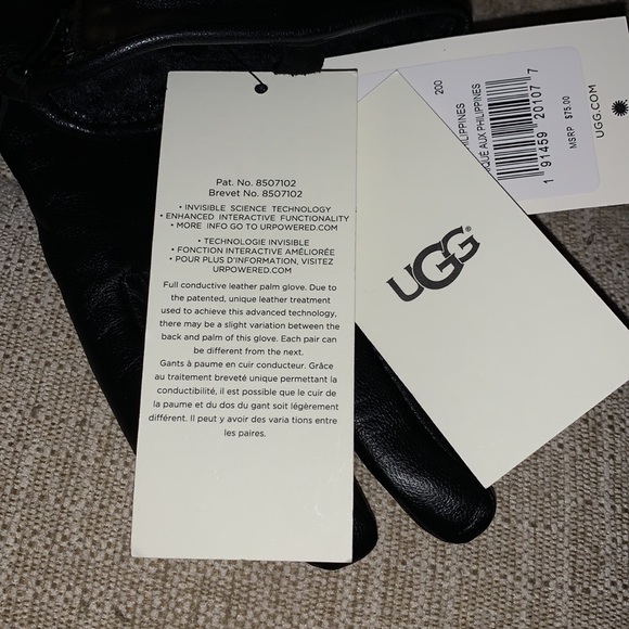 UGG Fabric Glove w/Zipper NWT - Picture 8 of 9